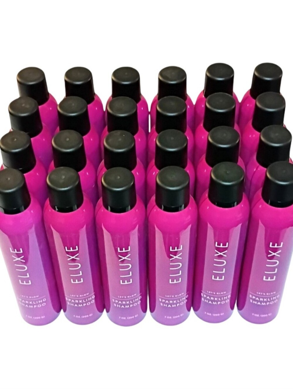 24x ELUXE Let's Glow Sparkling Shampoo 7oz Bulk Lot Salon Overstock Wholesale